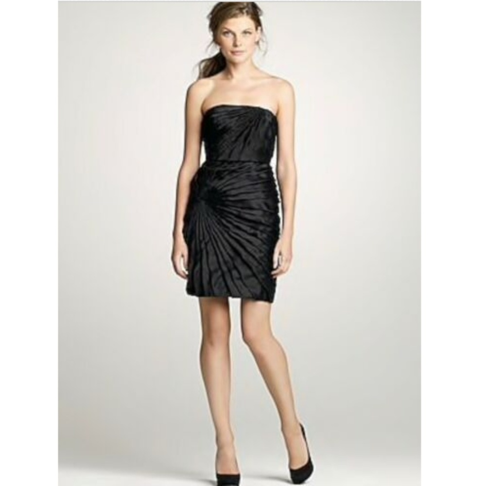 J. Crew Black Strapless Dress